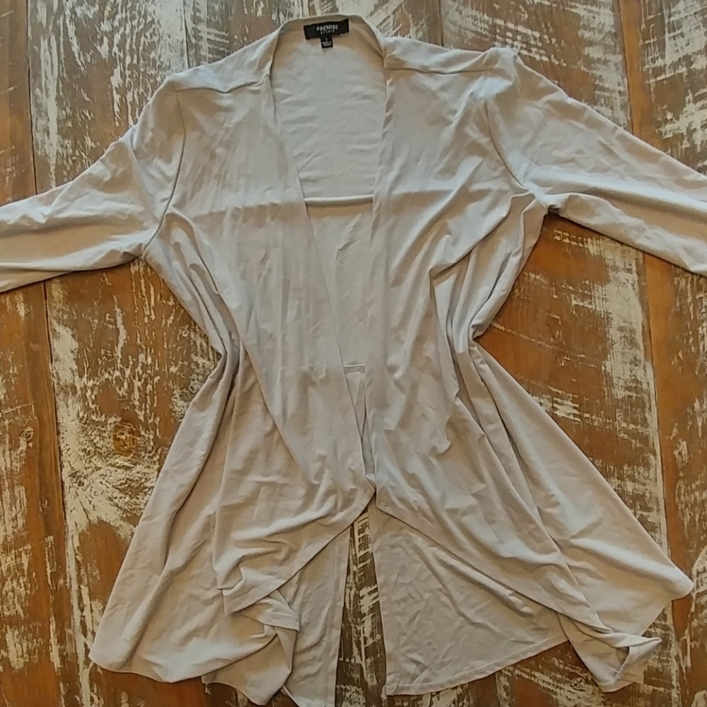 Light Gray Stretch Cardigan Size S